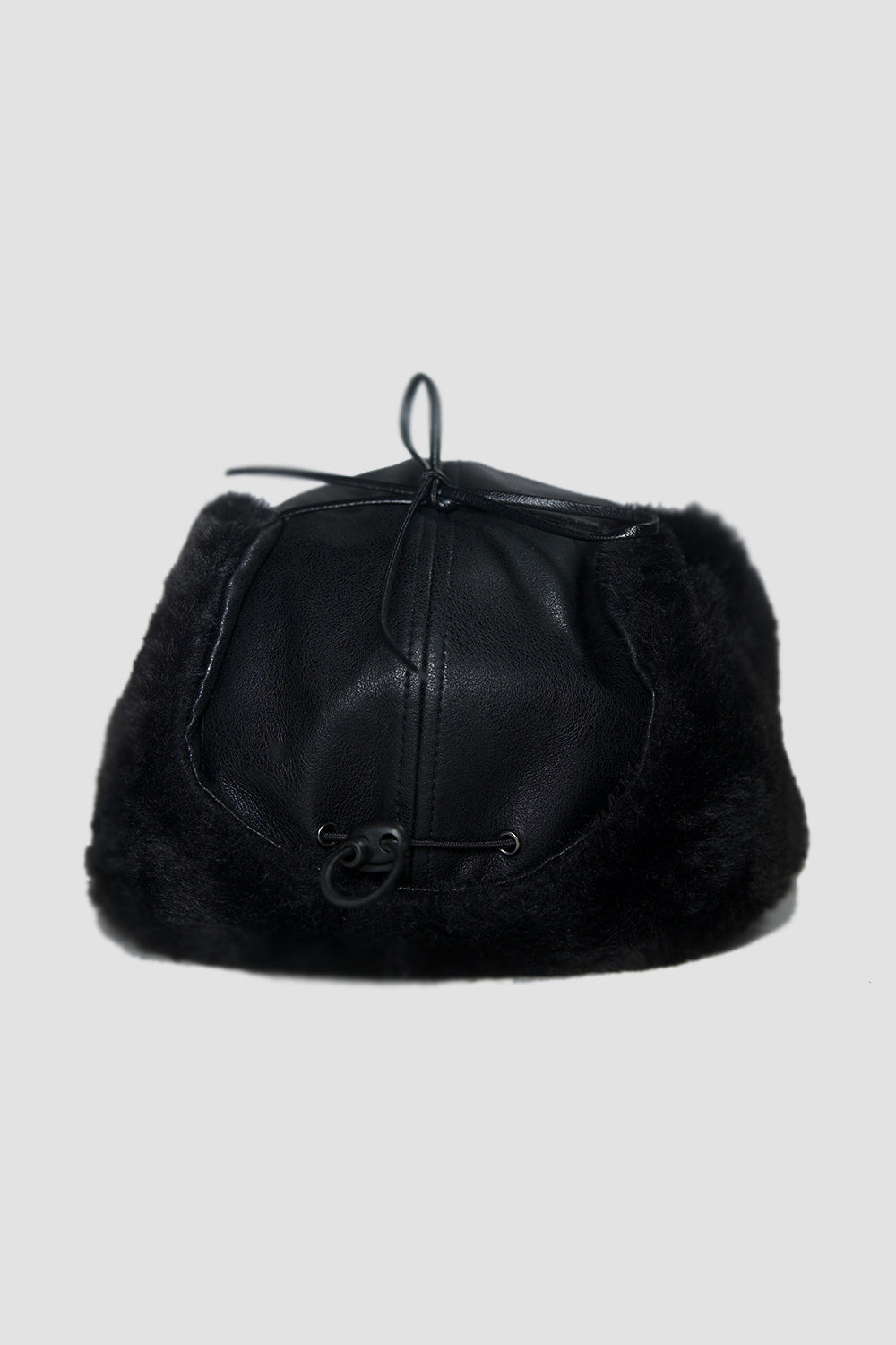 5-panel Trapper Winter Hat Black