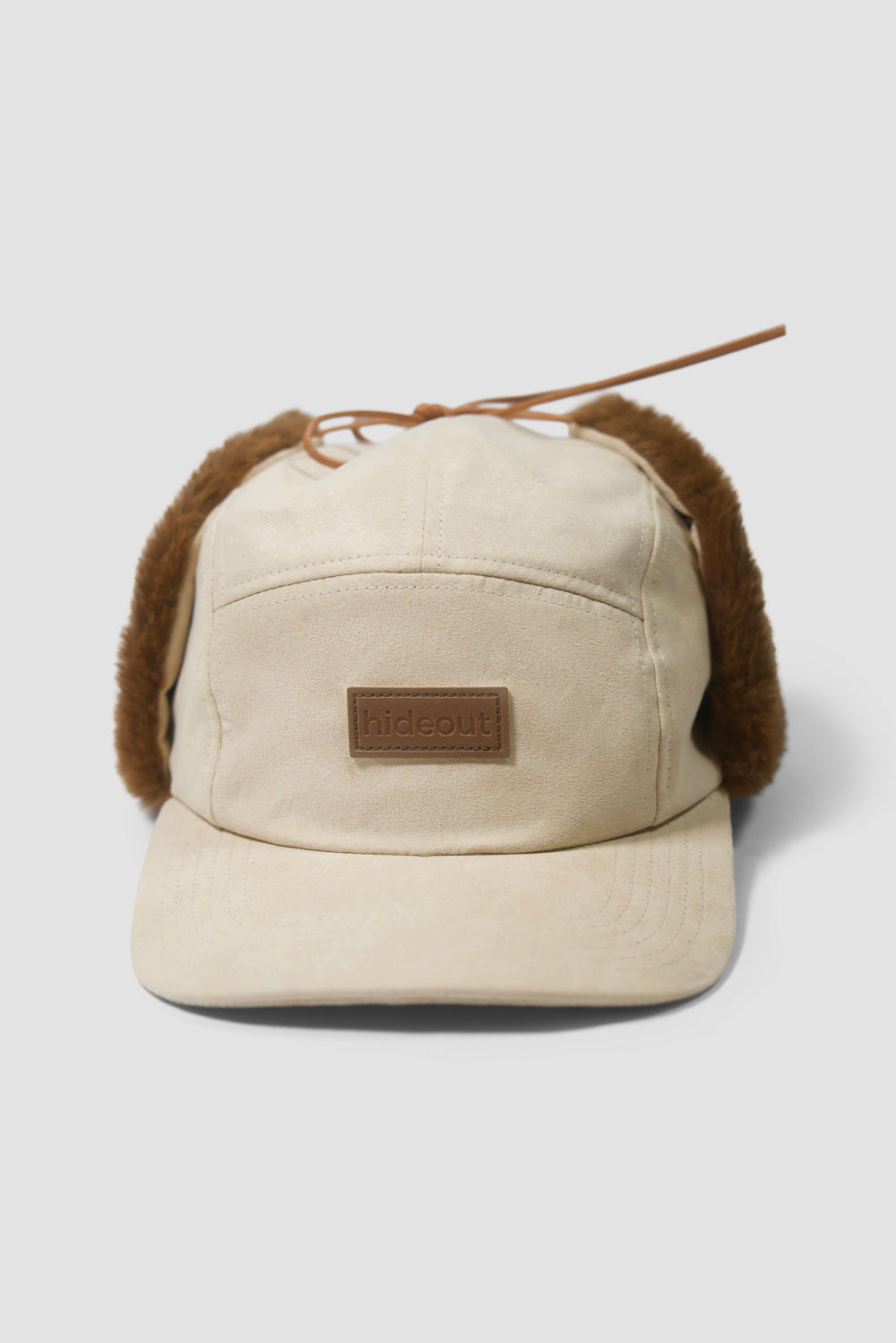 5-panel Trapper Winter Hat Cream