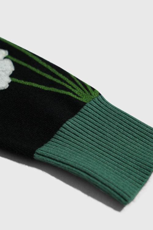 The Hideout Clothing - Opium Poppy Flower Knit Sweater