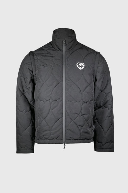 The Hideout Clothing - White Lines Waterproof Puffer Jacket