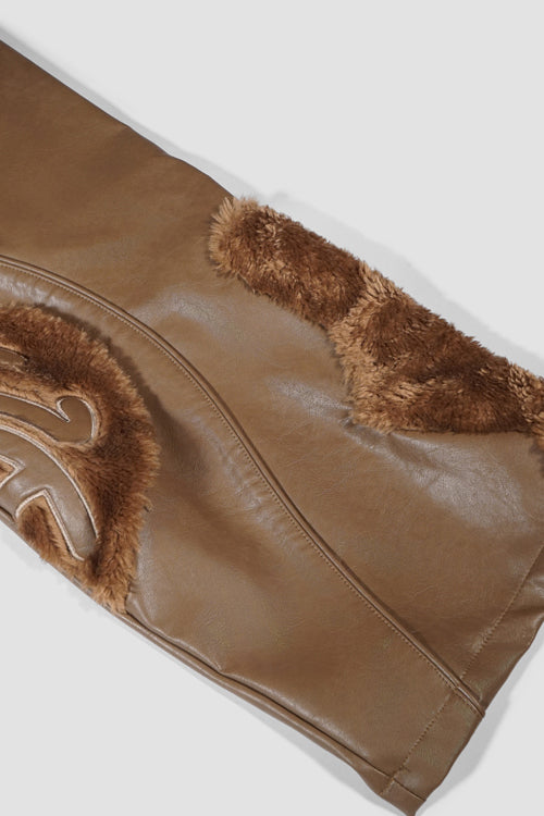 The Hideout Clothing Animal Faux Leather Double Jeans