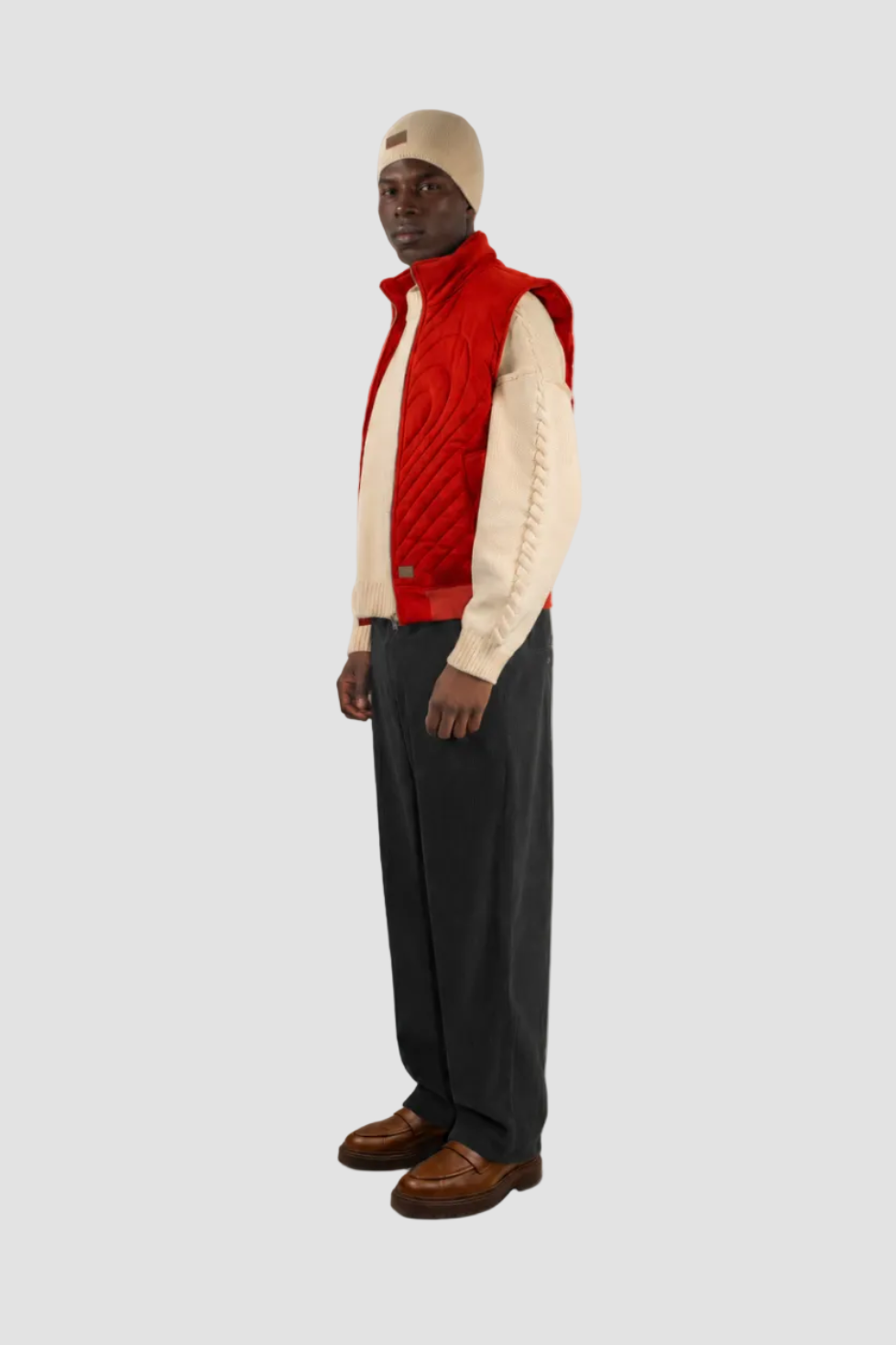 Checkered Corduroy Pants