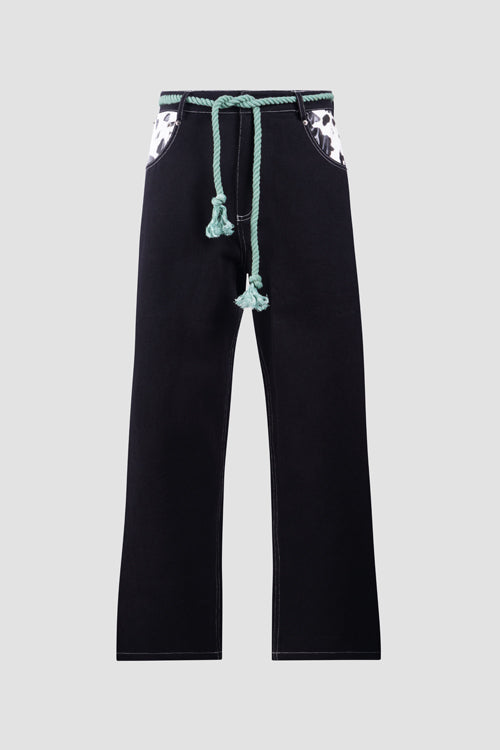 Cow Pocket Denim Jeans
