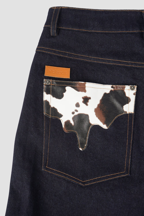 Cow Pocket Denim Jeans