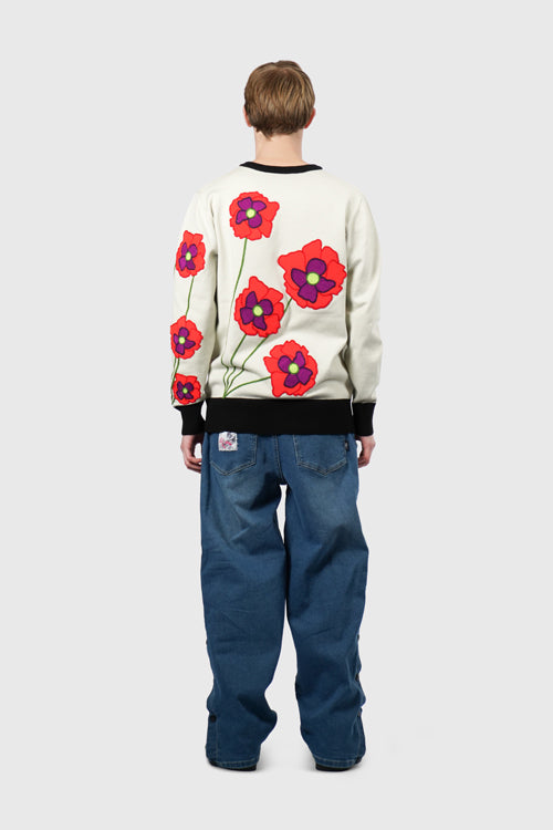 The Hideout Clothing - Opium Poppy Flower Knit Sweater