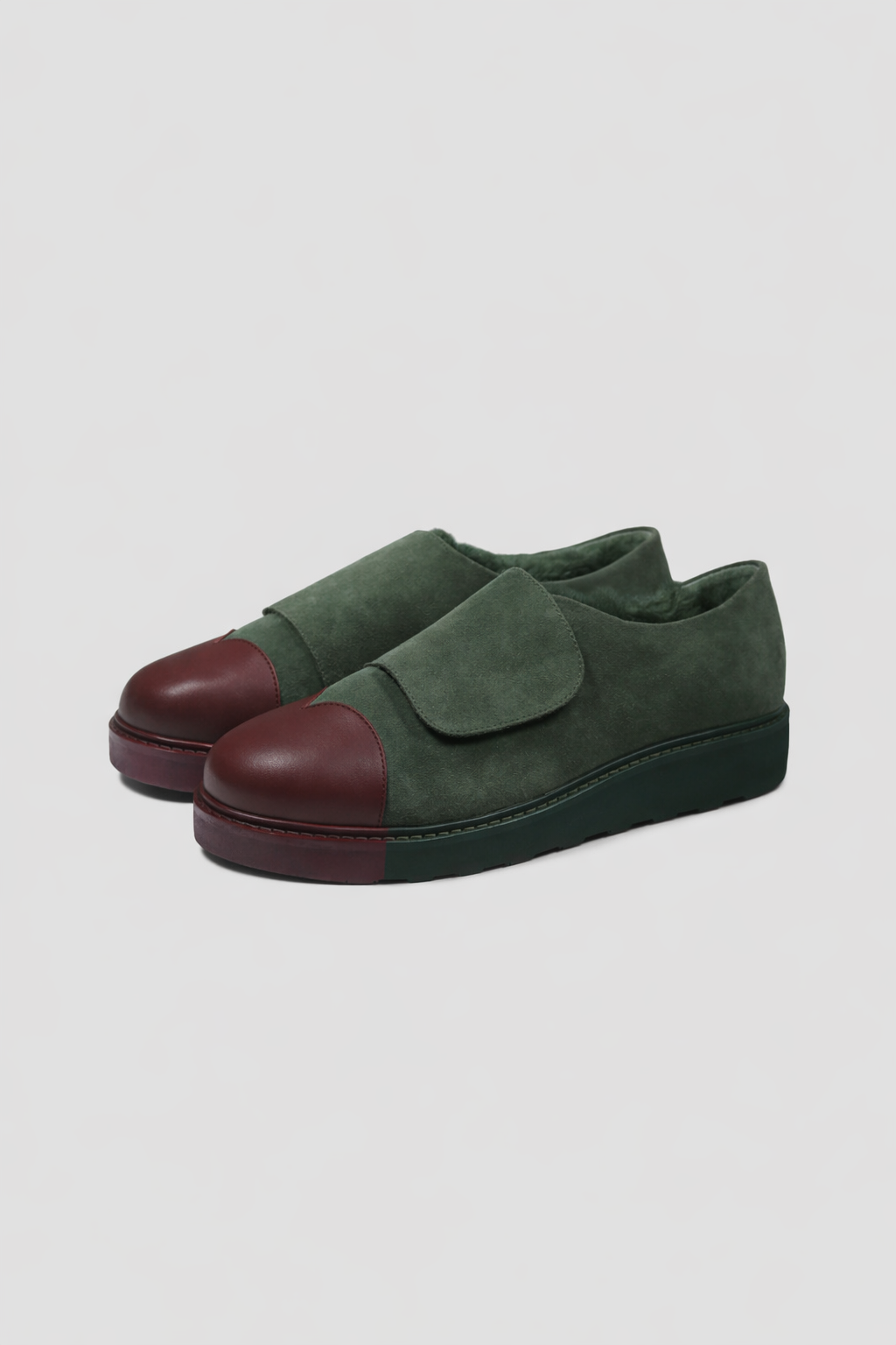 Deep green Heart Guard Slip-On