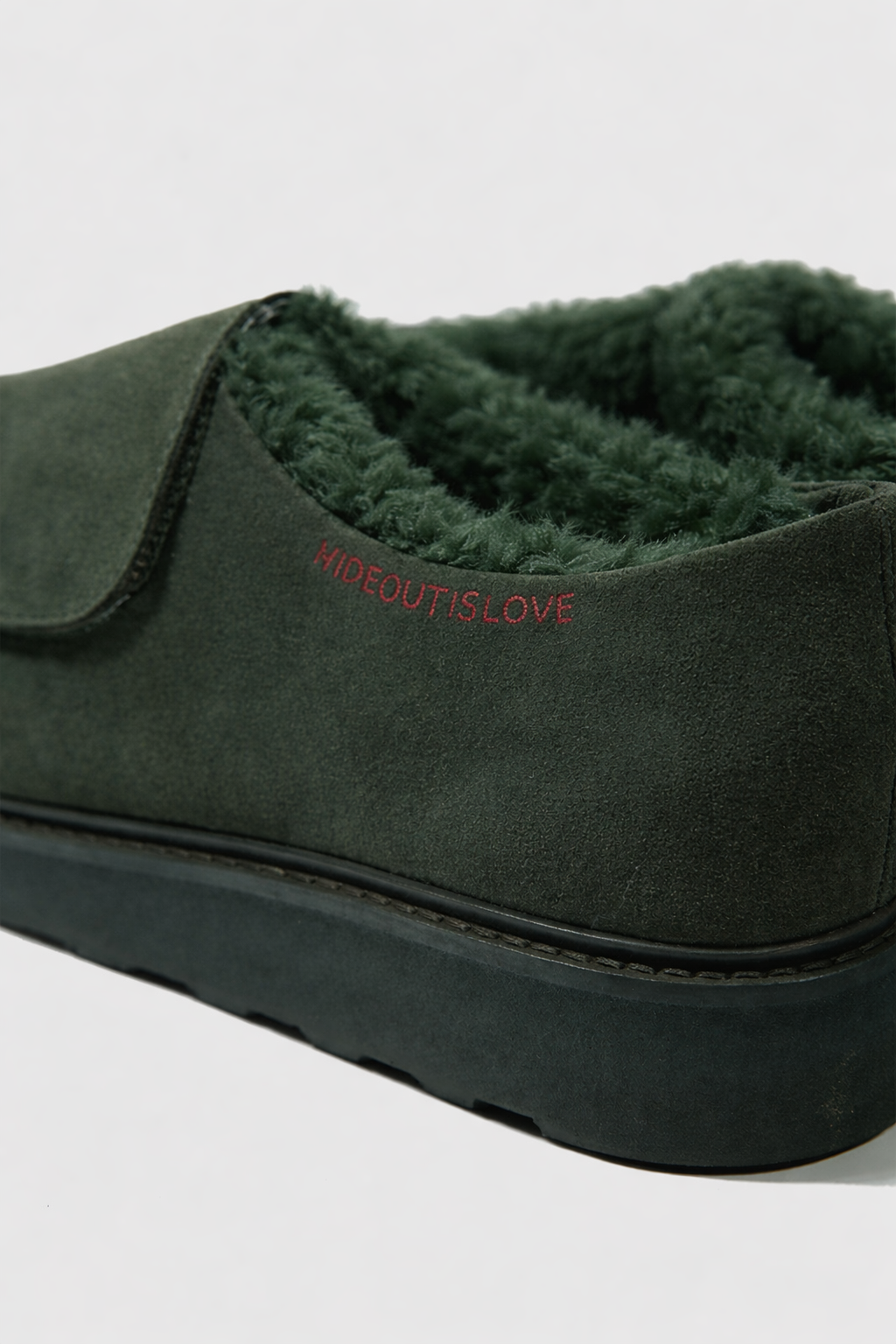 Deep green Heart Guard Slip-On