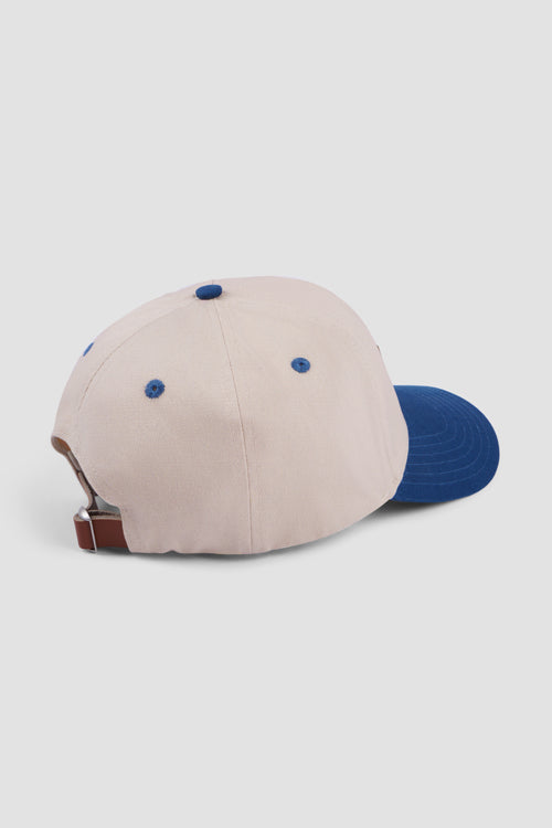 Hideout Leather Label two-tone 6-panel Dad Cap Blue