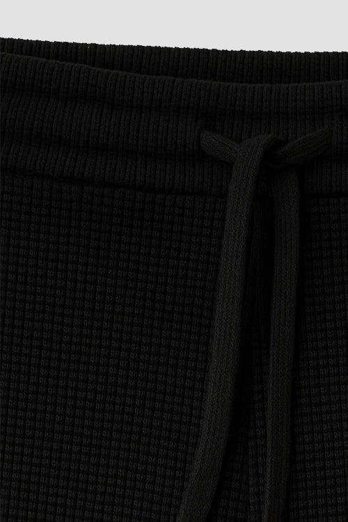 Pantalon long en maille gaufrée