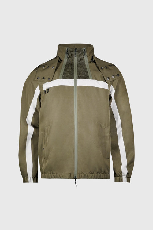 The Hideout Clothing White Lines Waterproof Utility Jacket