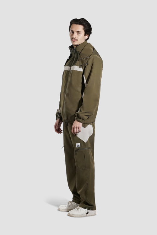 The Hideout Clothing White Lines Waterproof Utility Jacket