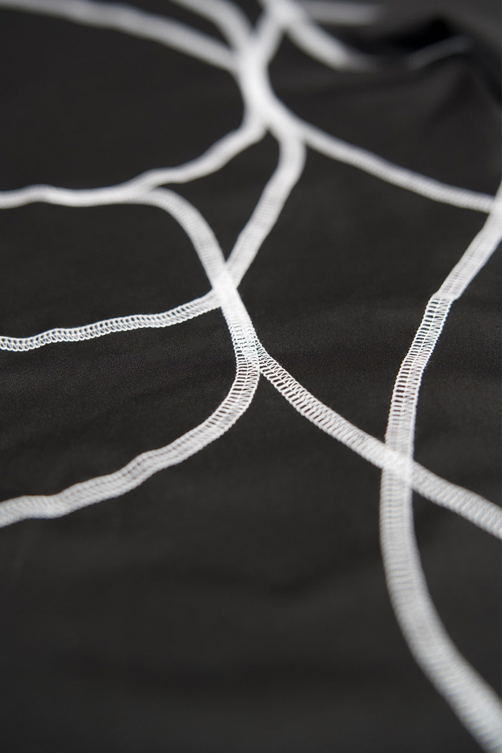 Orbit Stitch Long-sleeve Performance Fitted Top Black