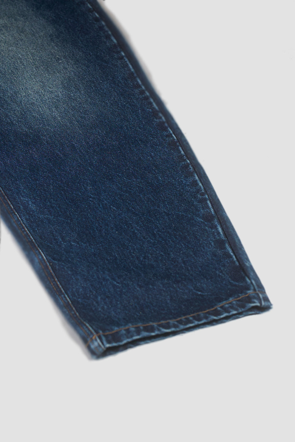Overlap Embroidered Pocket Jeans