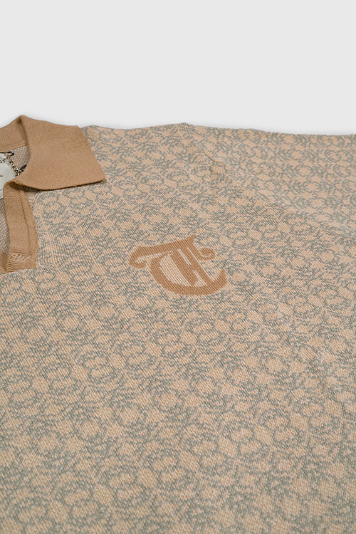 The Hideout Clothing - Racket Club Buttonless Crochet Polo