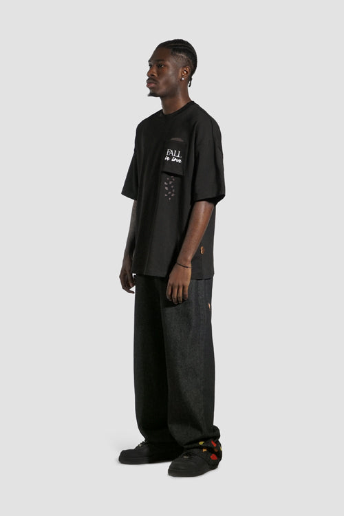 The Hideout Clothing Fall In Love Oversized Pocket Tee