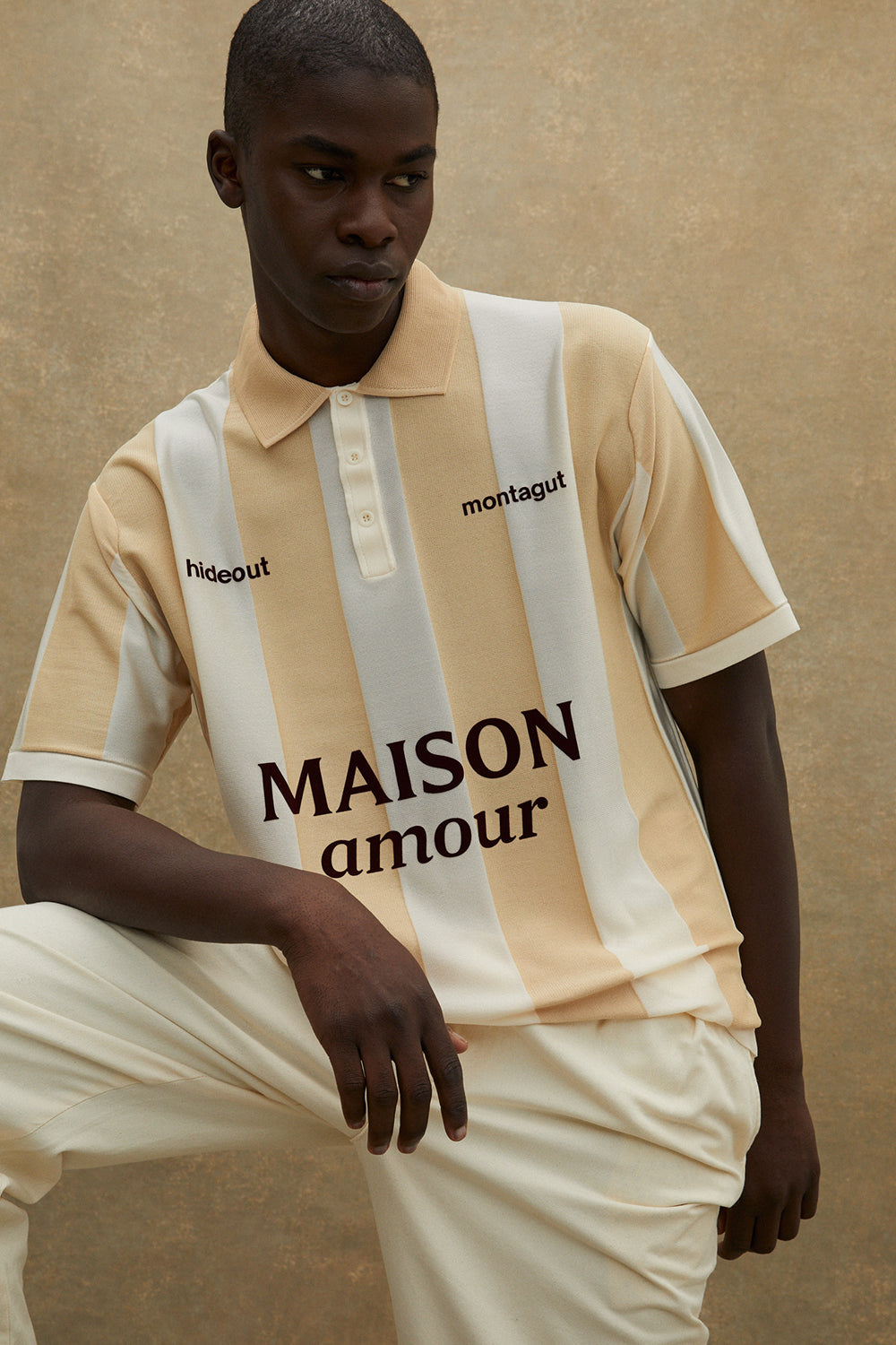 hideout x Maison Montagut Chicago Fil Lumière® Polo de football