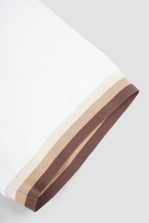 Waffle Knit Shorts White