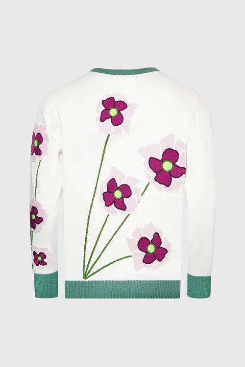 The Hideout Clothing - Opium Poppy Flower Knit Sweater