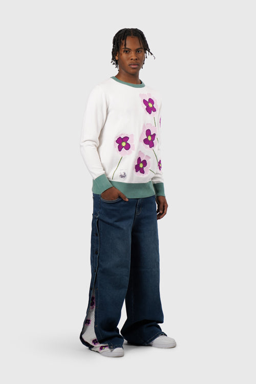 The Hideout Clothing - Opium Poppy Flower Knit Sweater