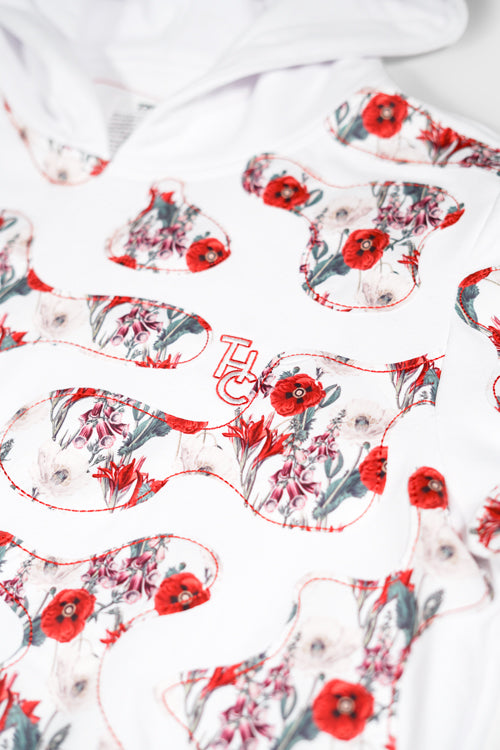 The Hideout Clothing - Opium Poppy Flower Camo Hoodie