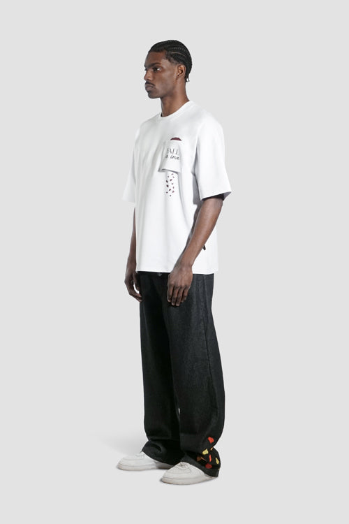 The Hideout Clothing Fall In Love Oversized Pocket Tee