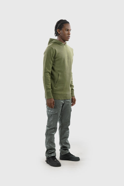 Waxed Faux Leather Comfortable Jeans - The Hideout Clothing