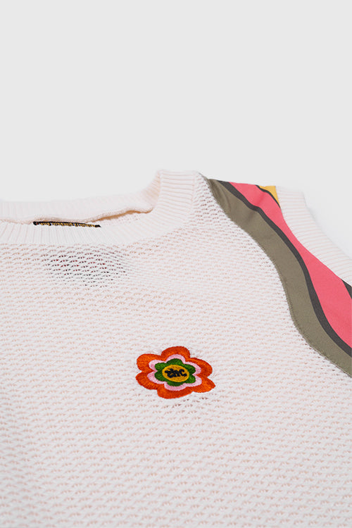 The Hideout Clothing - 7eventies Crochet Knit Sleeveless Vest