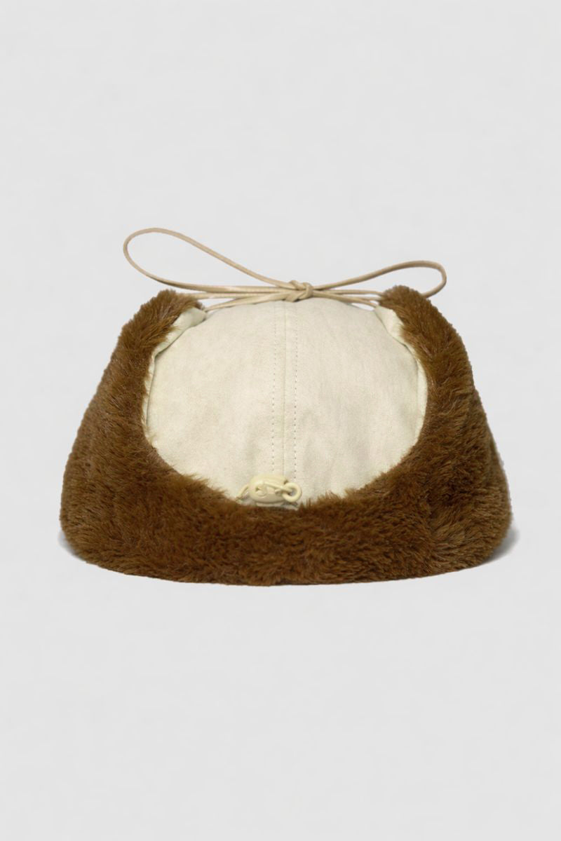 5-panel Trapper Winter Hat Cream