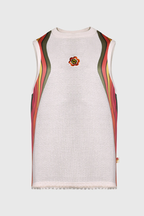 The Hideout Clothing - 7eventies Crochet Knit Sleeveless Vest