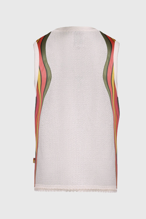 The Hideout Clothing - 7eventies Crochet Knit Sleeveless Vest