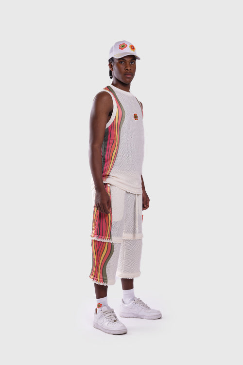 The Hideout Clothing - 7eventies Crochet Knit Sleeveless Vest