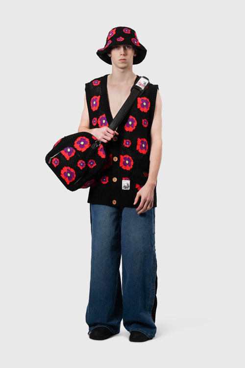 The Hideout Clothing - Opium Poppy Flower Crochet Bucket Hat