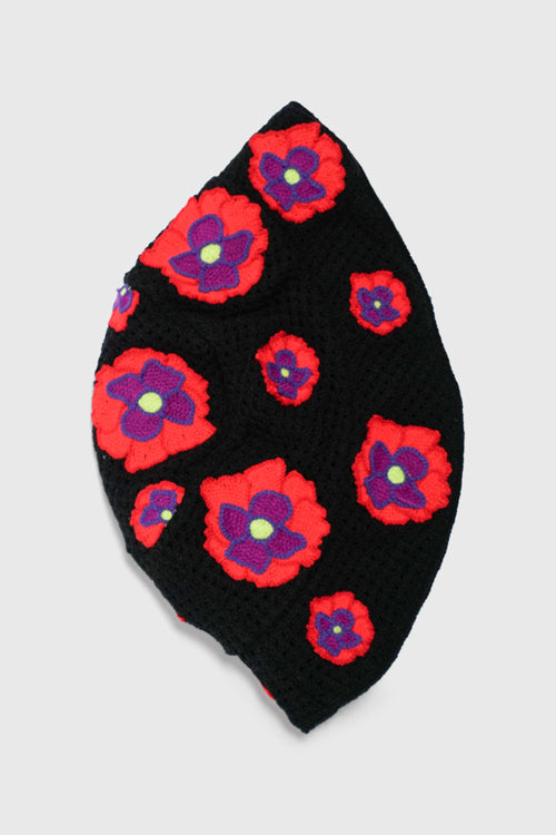 The Hideout Clothing - Opium Poppy Flower Crochet Bucket Hat