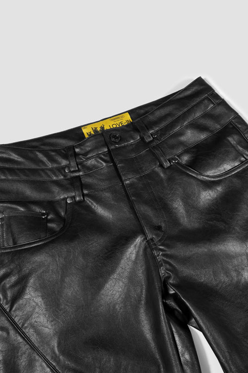 The Hideout Clothing Animal Faux Leather Double Jeans