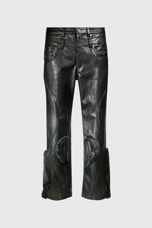 The Hideout Clothing Animal Faux Leather Double Jeans
