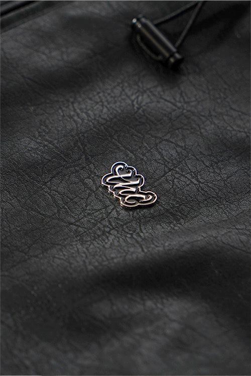 Waxed Faux Leather Sleeveless Hoodie - The Hideout Clothing