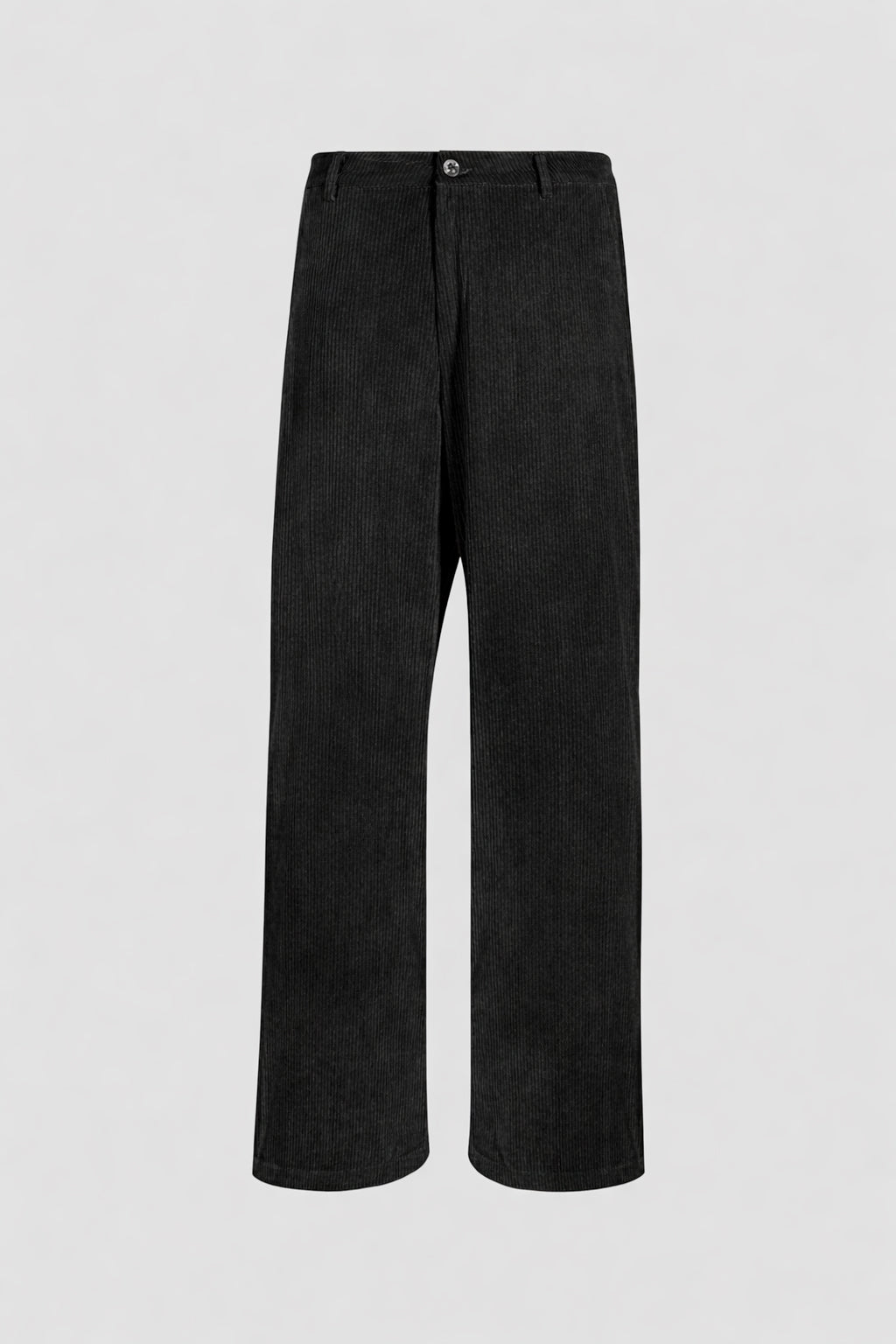 Checkered Corduroy Pants Black 