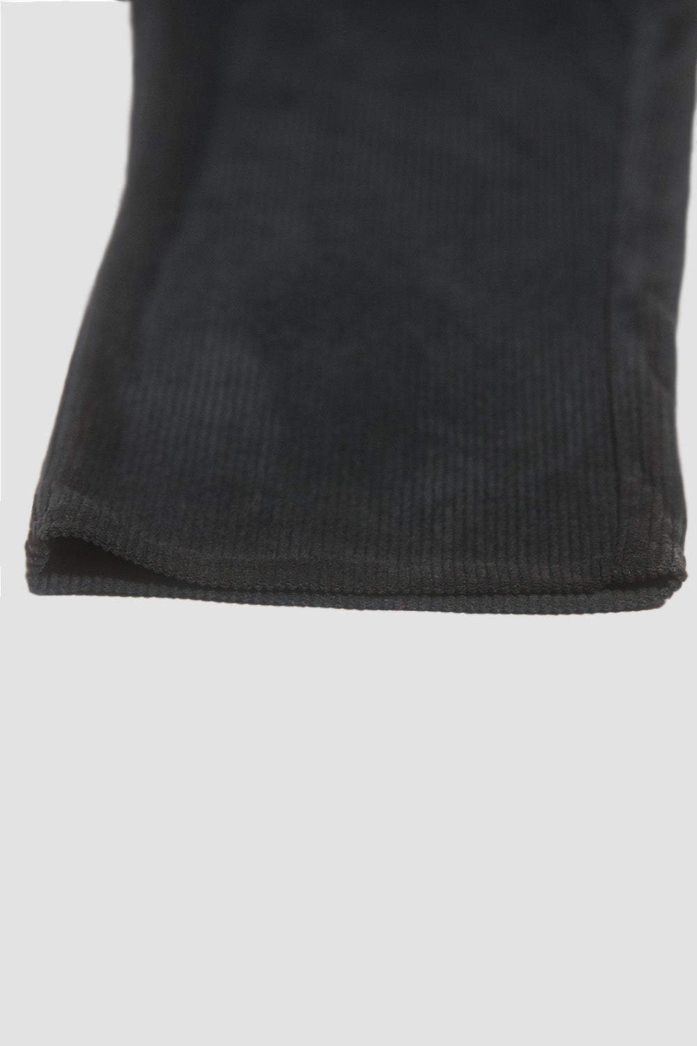Checkered Corduroy Pants Black 