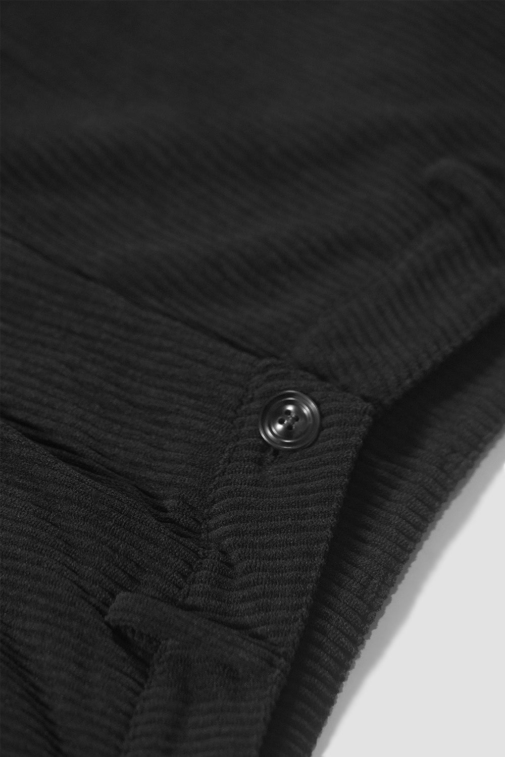 Checkered Corduroy Pants Black 