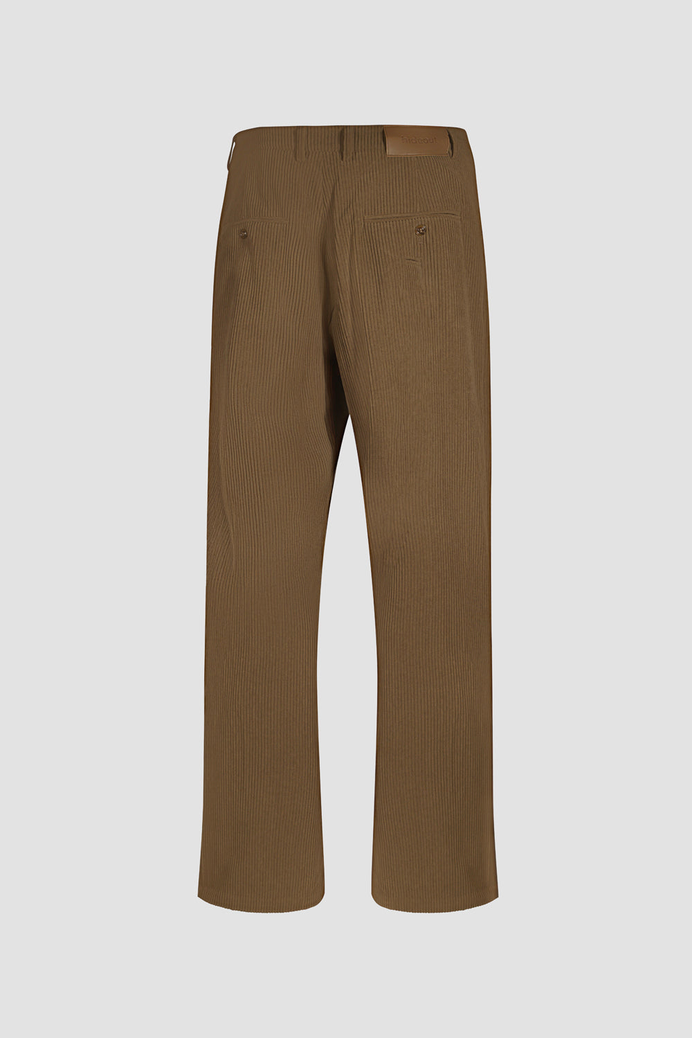 Checkered Corduroy Pants Black Brown