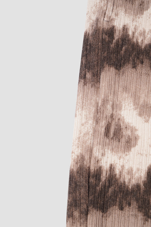 Cloud Pattern Knit Shorts Brown