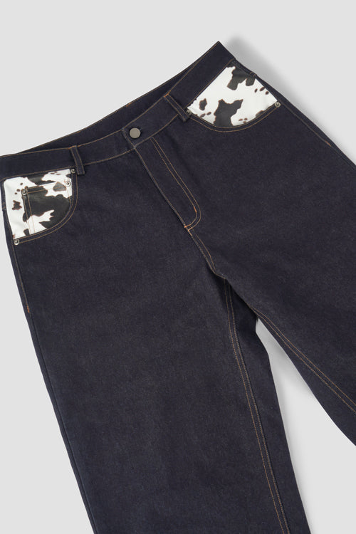 Cow Pocket Denim Jeans