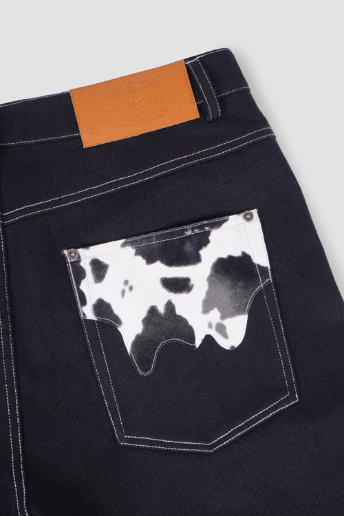Cow Pocket Denim Jeans Milkcow