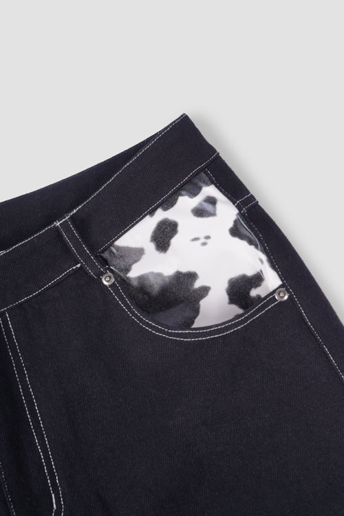 Cow Pocket Denim Jeans Milkcow