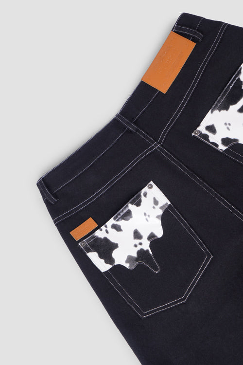 Cow Pocket Denim Jeans Milkcow