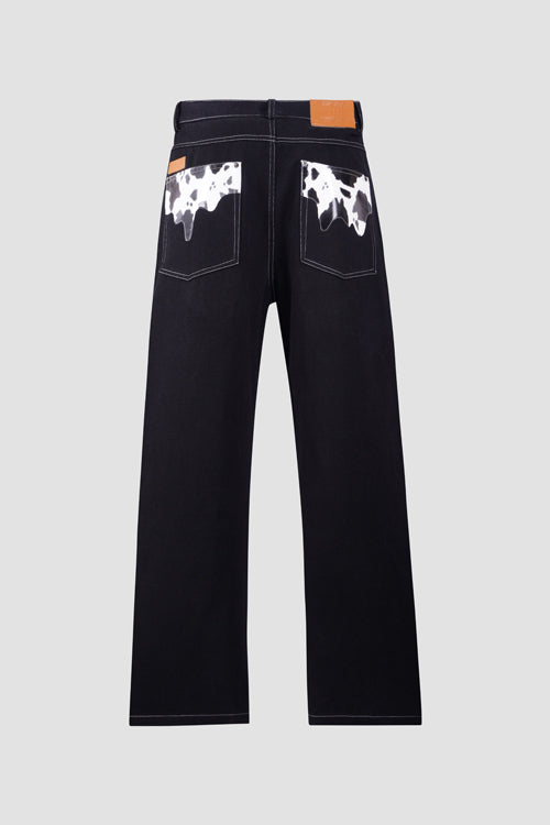 Cow Pocket Denim Jeans Milkcow