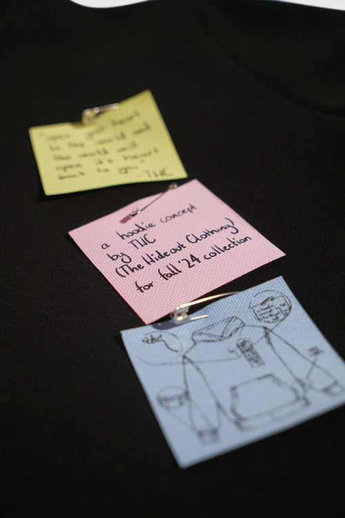 The Hideout Clothing - Sticky Notes Hoodie