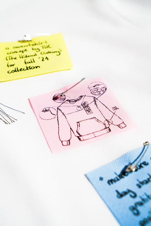 The Hideout Clothing - Sticky Notes Crewneck Sweater