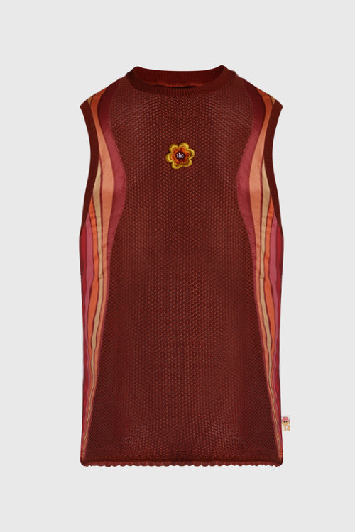 The Hideout Clothing - 7eventies Crochet Knit Sleeveless Vest