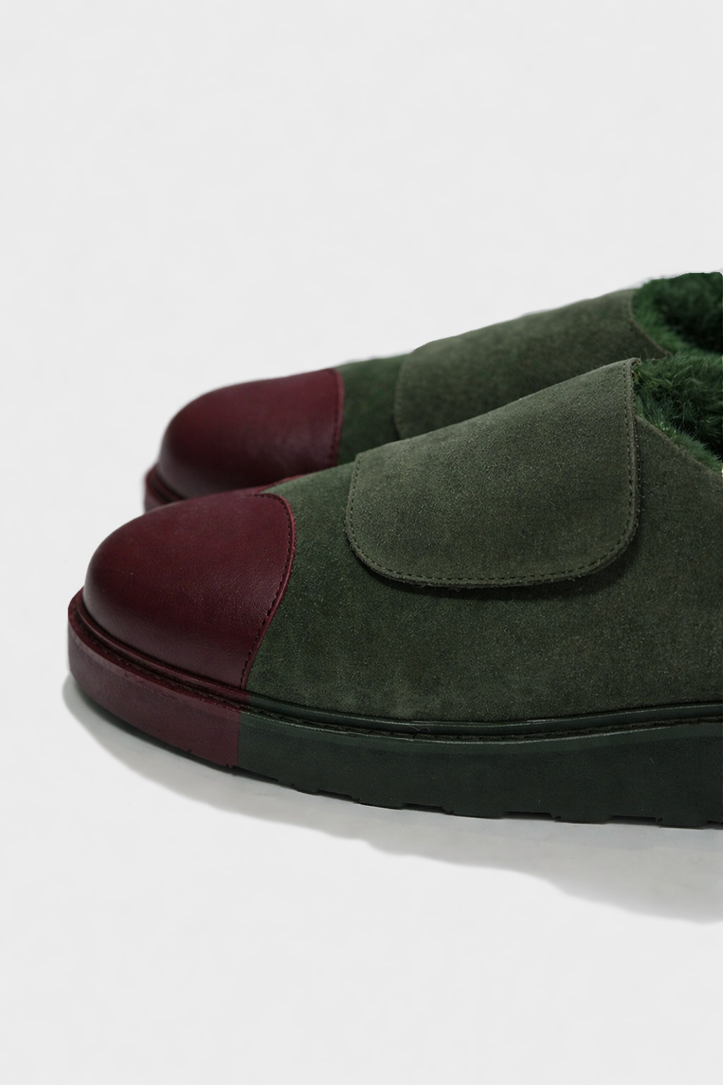 Deep green Heart Guard Slip-On
